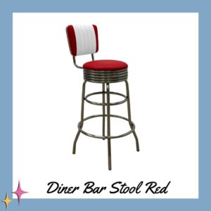 Diner Barstool Red