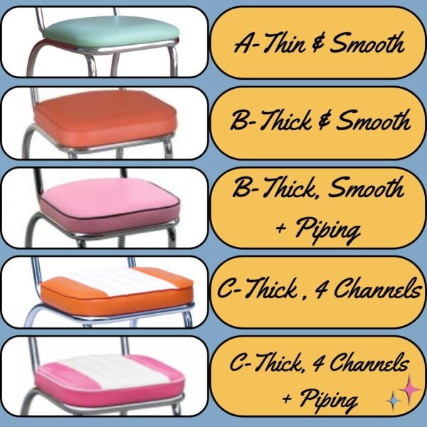 Diner Special Chairs Seat Options