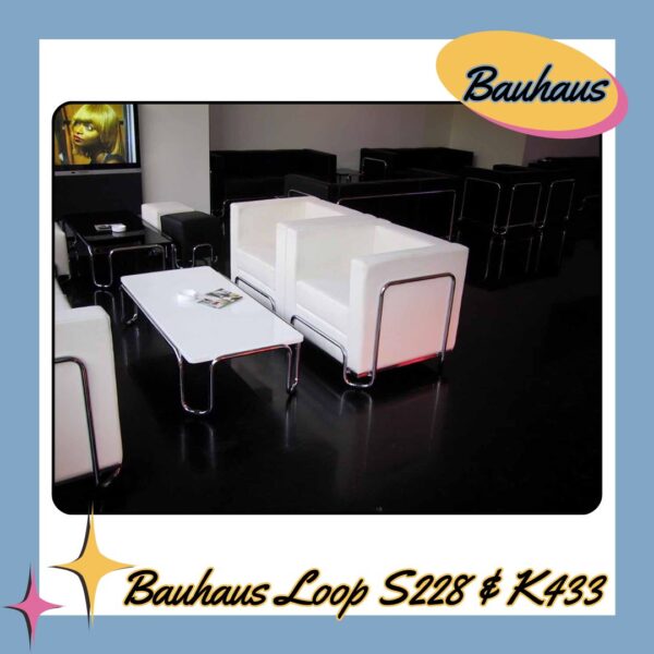 Bauhaus Loop K433 Fåtölj & S228 Soffbord