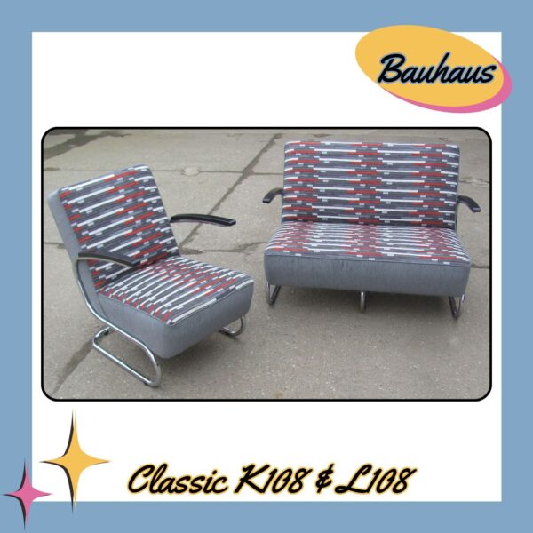 Bauhaus Classic K108 Fåtölj & L108 Soffa