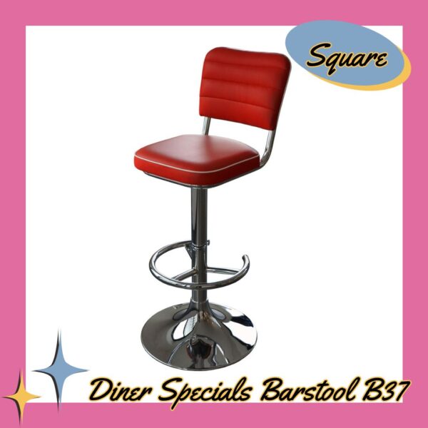 Diner Specials Barstool B37 Square 7B