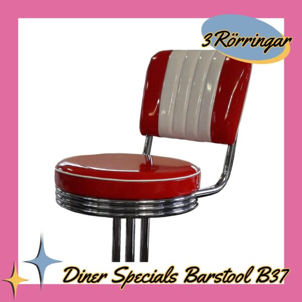 Diner Specials Barstool B37 Round Rörringar