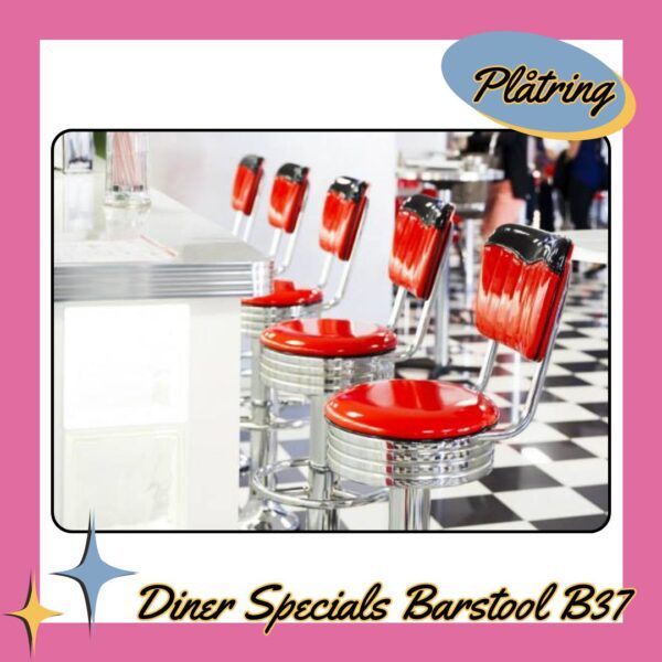 Diner Specials Barstool B37 Round Plåtring Ref