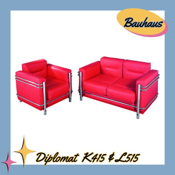 Bauhaus Diplomat L515 & K415 Soffa