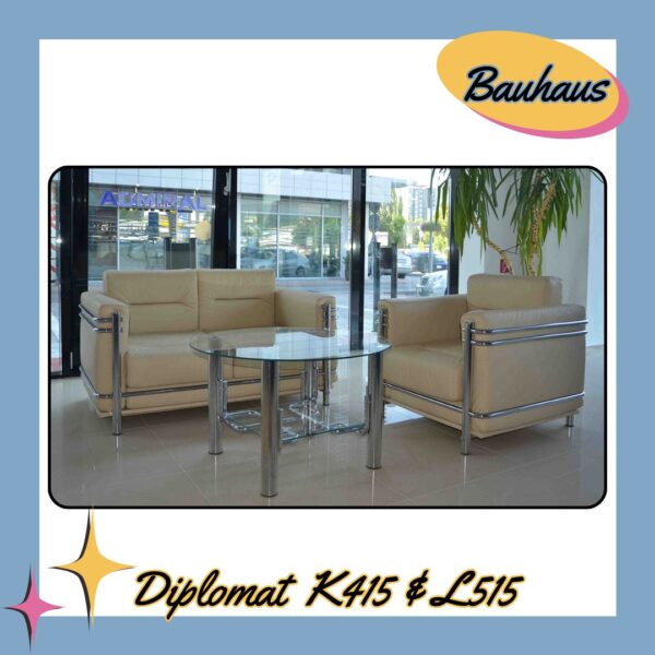 Bauhaus Diplomat L515 & K415 Soffa Ref
