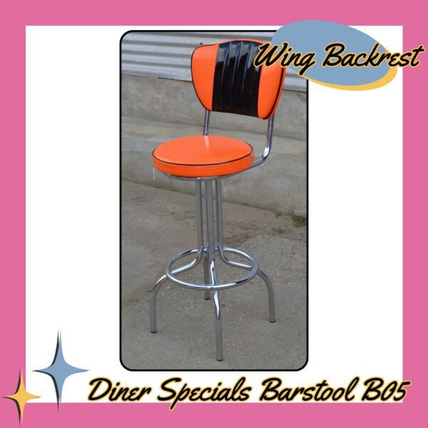 Diner Specials Barstool B05 Round Wing Backrest