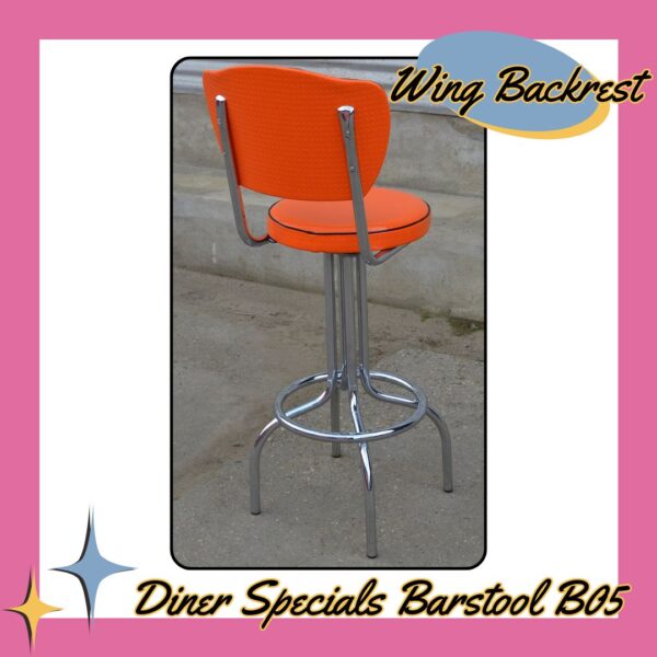 Diner Specials Barstool B05 Round Wing Backrest
