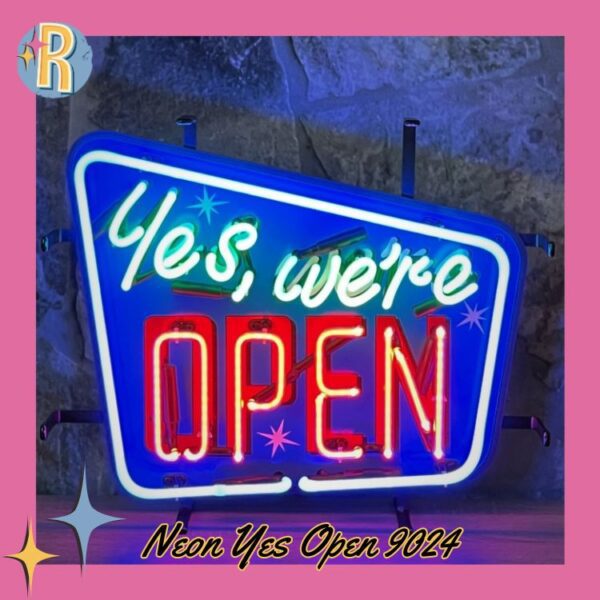 Neon Yes We're Open 9024