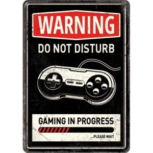 Vykort Plåt 10x14cm Gaming In Progress