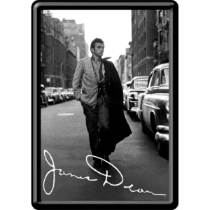 Vykort Plåt 10x14cm James Dean Street
