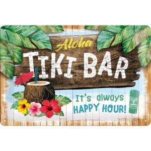 Plåtskylt 20x30cm Tiki Bar