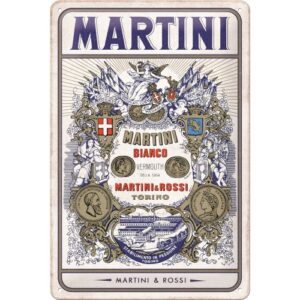 Plåtskylt 20x30cm Martini