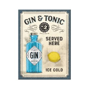 Kylskåpsmagnet Gin & tonic