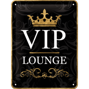 Plåtskylt 15x20cm VIP Lounge